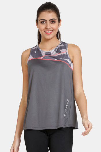 Buy Zelocity Quick Dry Relaxed Tank Top - Blackened Pearl
